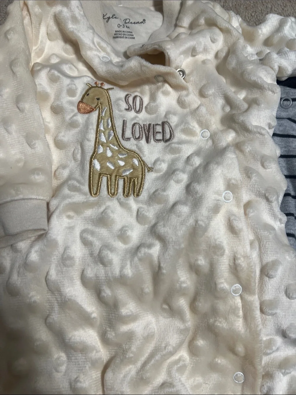 Baby Boy Sleeper Bundle 0-3M & 3M | Carter’s, Little Me, Kyle + Deena | 5 Pieces